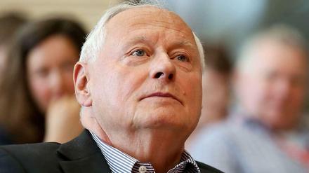 Oskar Lafontaine, Fraktionsvorsitzender der Linken im saarländischen Landtag.