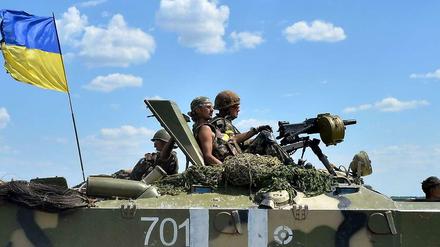 Ukrainische Soldaten.