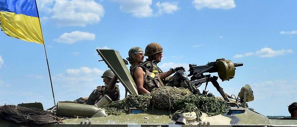 Ukrainische Soldaten.