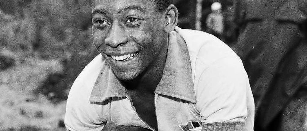 Als Teenager zum Titel. Pelé als 17-Jähriger bei der WM 1958. 