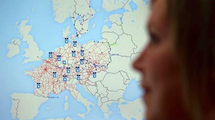 Ganz Europa im Blick. Auch bei Güterzügen ist Pünktlichkeit wichtig - viele Werke setzen auf Just-in-time-Produktion.