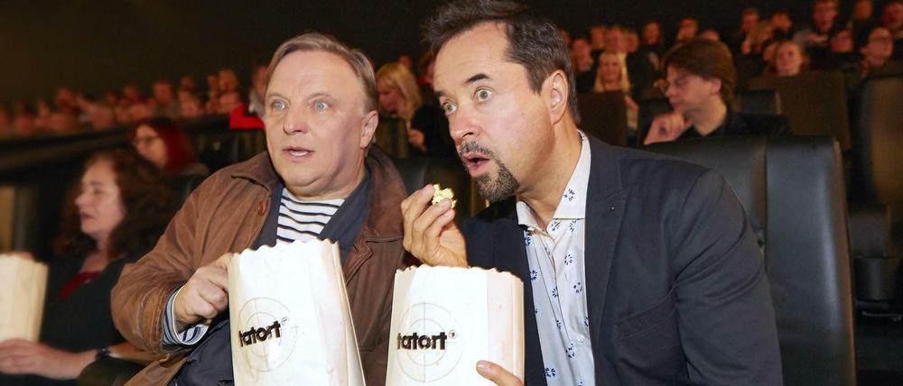 Ab auf die Leinwand: Der WDR will das Münsteraner "Tatort"-Team mit Axel Prahl und Jan Josef Liefers alias Frank Thiel und Ludwig Boerne ins Kino bringen.