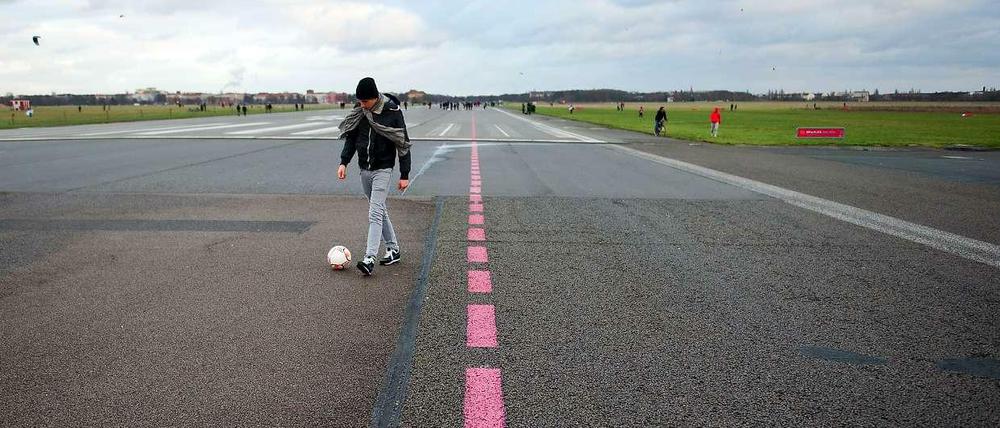 Rollbahn auf dem Tempelhofer Feld.