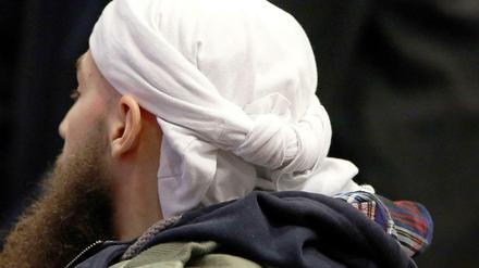 Salafist bei einem Prozess im Januar in Bonn.