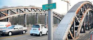 Die Freybrücke in Spandau.