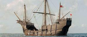 Noch mal Entdecker sein: Eine Replika der "Santa Maria" bei den Bahamas 1991.