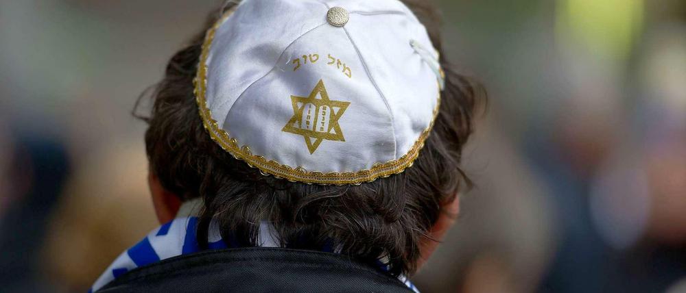 Mann mit Kippa.