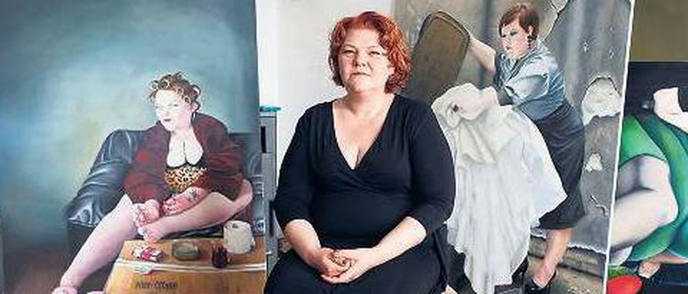 Die traut sich was. Sandra Hübner stellt ihre „Todsünden“ am Wochenende in der Martin-Luther-Kirche Neukölln aus.