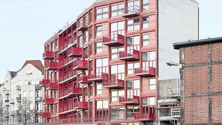 Das rote Haus am Lokdepot am südlichen Gleisdreieck stammt vom Büro Robertneun.