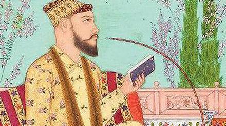 Spirituelle Erfahrung. Der Gouverneur Muhammad Ibrahim raucht Wasserpfeife, um 1675. 
