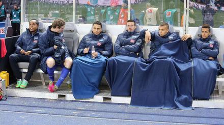 Die Reserve darf auch mal ran. Ronny, Niemeyer, Ben-Hatira, Wagner und Brooks (v.l.) standen gegen Neustrelitz in der Startelf.