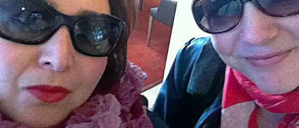 Morning-after-picture: Julya Rabinowich and Katy Derbyshire.
