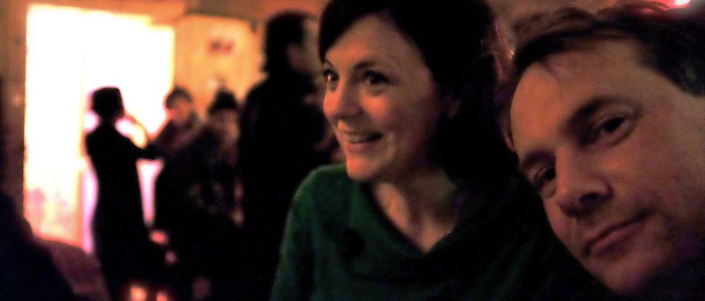 Someone has got a round of Jägermeister fairly early on: Katy Derbyshire and Jo Lendle.