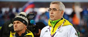 Versteinerte Minen: Frauen-Trainer Gerald Hönig (l.) Chefcoach Uwe Müssiggang haben eine katastrophale Bilanz in Sotschi zu verantworten.