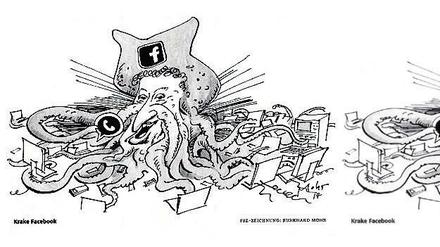 Vorher, nachher. In den Freitagsausgaben der "SZ" vom 21. Februar ist die Karikatur von Burkhard Mohr in zwei Versionen erschienen, links die erste, rechts die überarbeitete.
