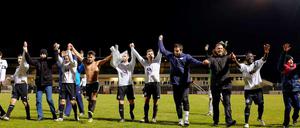 Jubel im Mommsenstadion: Tennis Borussia ist im Berliner Pokal eine Runde weiter.