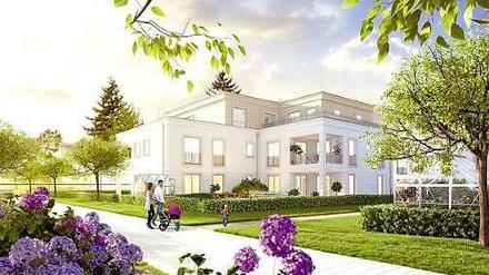 Schöner wohnen... an der Sundgauer Straße. So sieht das Projekt "Alte Gärtnerei" in der Projektion des Entwicklers aus.