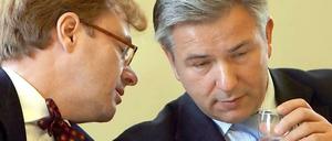 Einst Weggefährten, nun gehen sie politisch getrennte Wege: Klaus Wowereit und André Schmitz.