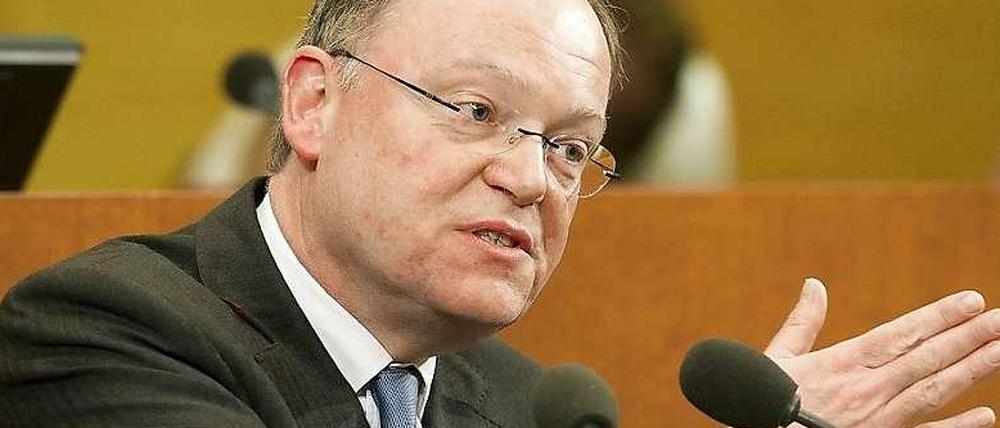 Niedersachsens Ministerpräsident Stephan Weil während der Landtags-Debatte zum Fall Edathy.