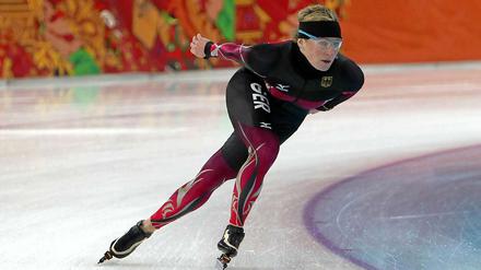 Claudia Pechstein könnte am Mittwoch als erste Frau über 40 eine Medaille in Sotschi gewinnen.