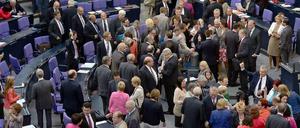 Überdurchschnittliche Leistungen: Bundestagsabgeordnete bei der Arbeit.