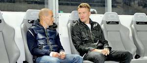Rausgesessen. Peer Kluge (l.) und Maik Franz sind nicht mehr gut genug für die Bundesliga