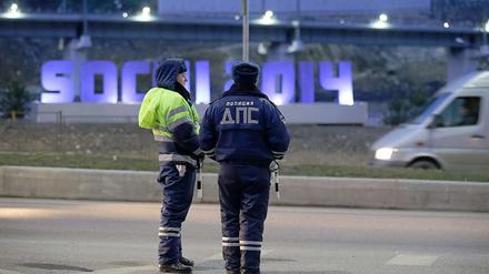 Polizeistreife in Sotschi