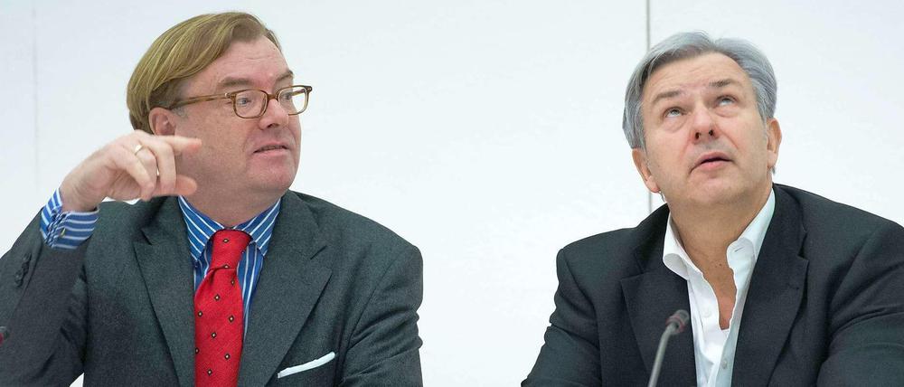 Zwei Verlierer: Kulturstaatssekretär Andre Schmitz (links) und Berlins Regierender Bürgermeister Klaus Wowereit.