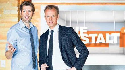 Neu, aber nicht unbekannt. „Neues aus der Anstalt“ heißt von Dienstag an nur noch „Die Anstalt“. Claus von Wagner (links) kennt das ZDF-Publikum aus der „heute-show“, Max Uthoff war seit 2011 regelmäßig in „Neues aus der Anstalt“ zu Gast. Foto: ZDF