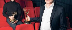 Ausgezeichnet. Thomas Schierl und Detlev Marpe sind für ihre Erfindungen mit dem Technik-Emmy geehrt worden. Foto: Georg Moritz