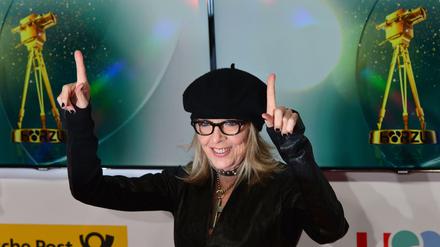 Mit ganzer Seele dabei: Diane Keaton bei ihrer Ankunft vor der Gala.