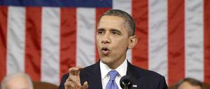 State of the Union. Barack Obama bei der traditionellen Jahresrede.