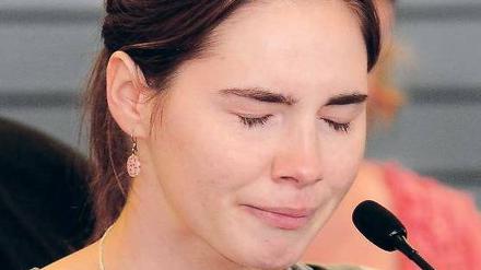 Widersprüchliche Urteile. Amanda Knox nach ihrem Freispruch im Jahr 2011. 