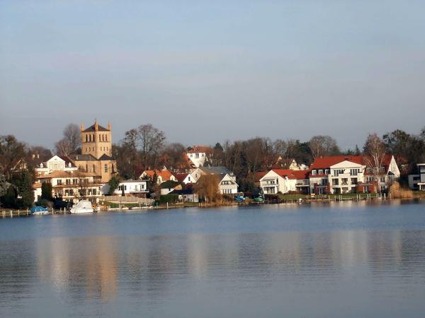 Blick auf den Ortskern von Wannsee. Stolpe heißt der Ursprungsort des Stadtteils Wannsee.