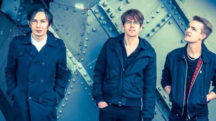 Kurswechsel. Andreas Spechtl (links) und seine vom Quintett zum Trio geschrumpfte Band Ja, Panik.