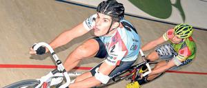 Franco Marvulli (links) nimmt zum 13. Mal am Berliner Sechstagerennen teil. 2008 hat der Schweizer gemeinsam mit seinem Landsmann Bruno Risi im Velodrom gewonnen. Bei den Olympischen Spielen in Athen holten sie Silber im Zweier-Mannschaftsfahren.