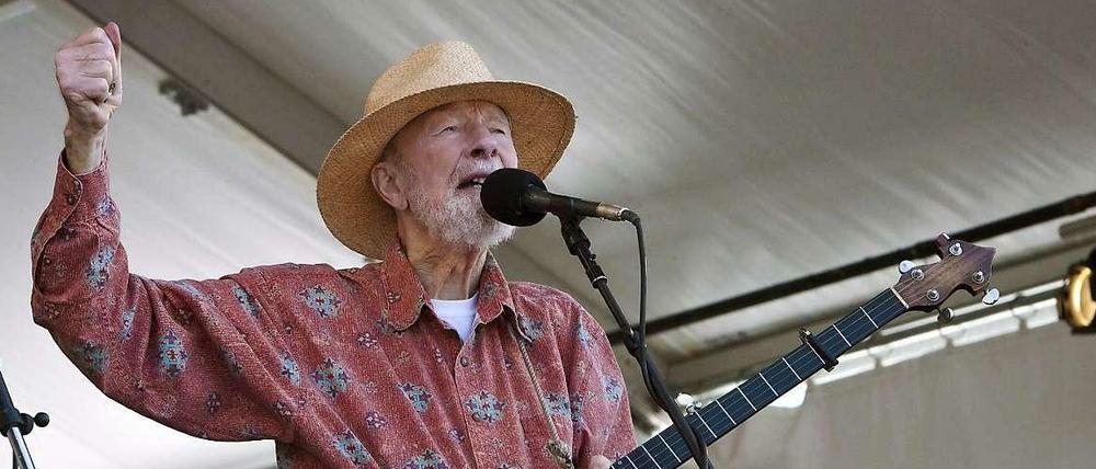 Pete Seeger bei einem Auftritt 2009.