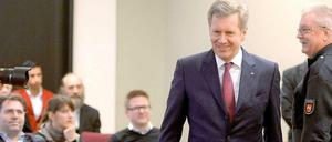 Hofft auf Freispruch: Ex-Bundespräsident Christian Wulff.