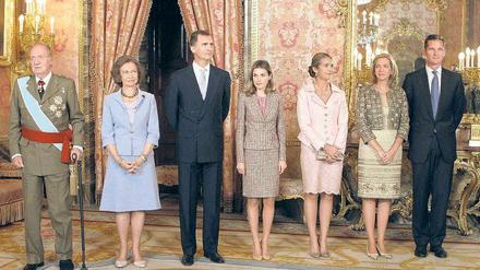 Die Königsfamilie mit König Juan Carlos.