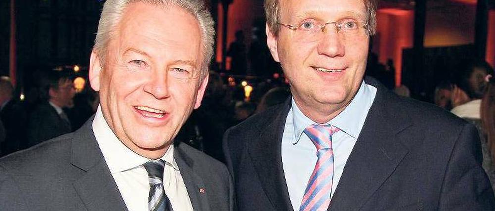 „Eine enge Liaison“ pflegen Rüdiger Grube und Roland Pofalla, heißt es über die beiden. Das finden nicht alle gut. Foto: Imago
