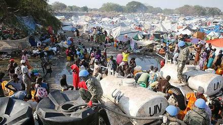 Die Flüchtlingscamps der UN sind über das gesamte Land verteilt.