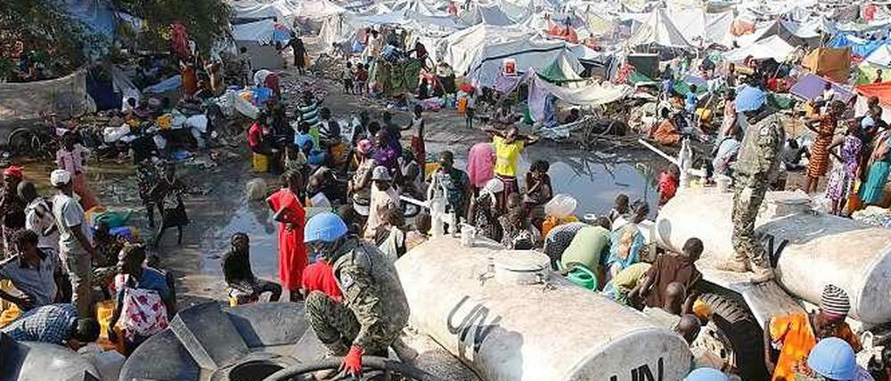 Die Flüchtlingscamps der UN sind über das gesamte Land verteilt.