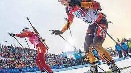 Out of Oberhof. Henkel verabschiedete sich von ihrem Heim-Weltcup.Foto: Imago