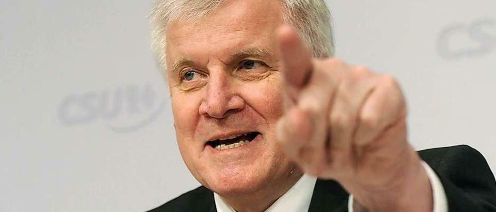 Da geht's lang: CSU-Chef Horst Seehofer.