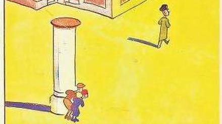Sein berühmtestes Bild: Das von Walter Trier gezeichnete Cover zu Kästners Kinderbuch-Klassiker "Emil und die Detektive". 