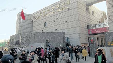 Die Chaoyang Church in China - wie immer gut besucht.