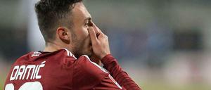 An die eigene Nase gefasst: Nürnbergs Josip Drmic.