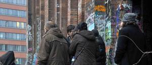Auszug. Die bulgarischen Wanderarbeiter mussten die Eisfabrik in Mitte verlassen.