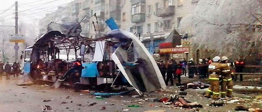 Die Zahl der Toten bei den Terroranschlägen im russischen Wolgograd steigt auf insgesamt 34.