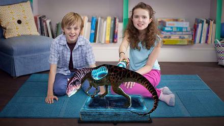 Dinos röntgen mit dem Move-Controller.